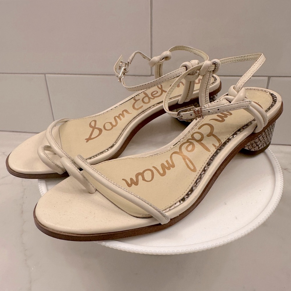 Sam Edelman Python And Nude Pump Heels - image 2